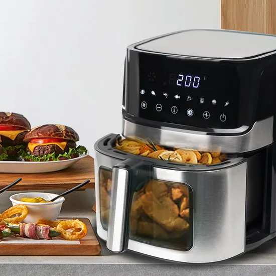 1 Year Touch Screen Customaized Digital Control Air Fryer Wholesale