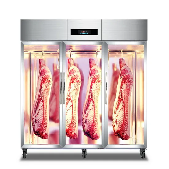 Archos Commercial Butcher Glass Door Fridge Meat Hanging Display Refrigerator