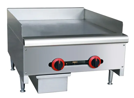 All Chrome Plate Commercial Gas Griddle