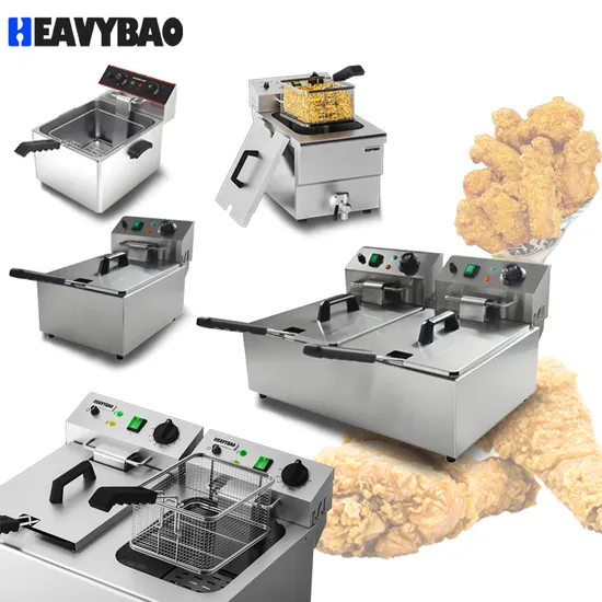 Heavybao CE RoHS Commercial Restaurant Catering Equipment Large Capacity 8L Electric Fryer