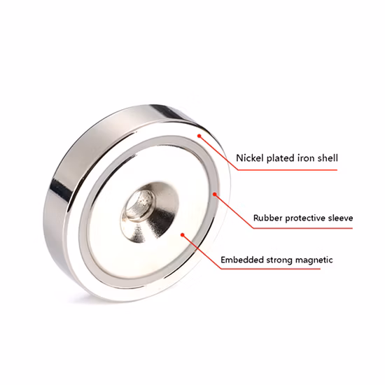 Stronghold Pot Magnet Mounting with Countersunk Hole