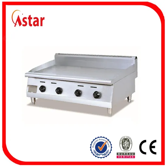 Heavy Duty Catering Equipment Gas Griddle for Sale, Counter Top Griddle with Legs Adjustable