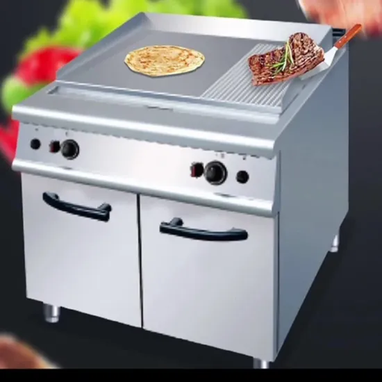 Stainless Steel Flat Plate Gas Griddle Cooker, Commercial Stainless Steel Table Top Griddle for Shop 