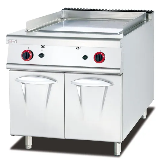 Commercial Gas Vertical Griddle & Grill with Gas Oven Restaurant Kitchen Equipment 