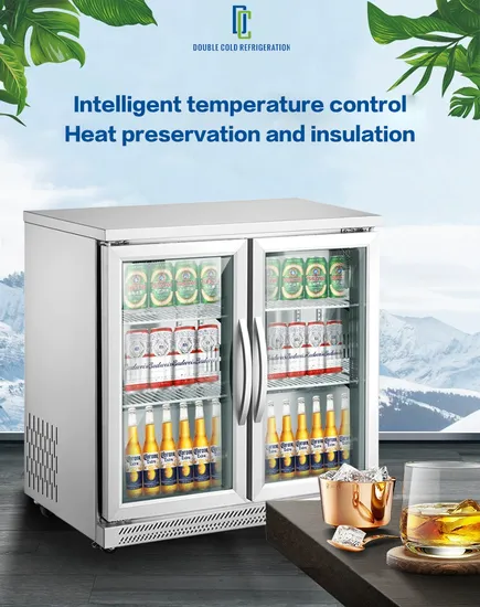 125L Display Chiller Back Bar Beer Cooler with Single Glass Door 