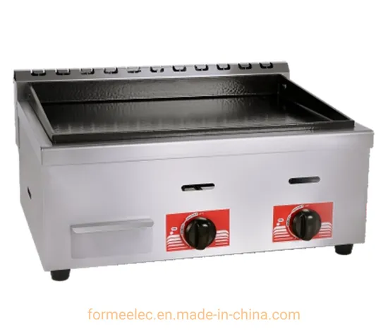 Kitchen Equipment Counter Top Griddle Gas Grill Enamel Grille Desktop Enamel Gas Griddles 