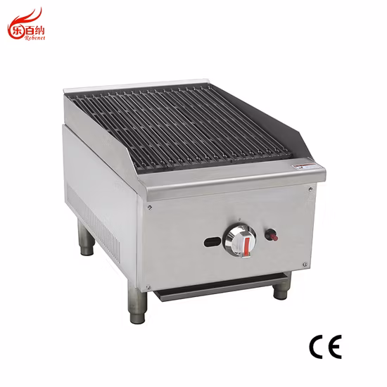 Factory Price Commercial Kitchen Equipment Radiant Type Table Top Electric BBQ Char Grill Charbroiler with Grease Pan (6E