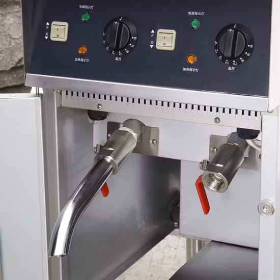 Kitchen Equipment Commercial Freestanding Electric Split Tank Chips Chicken Deep Fryer (DF