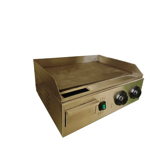 Commercial Stainless Steel Griddle with 2 Burners Gas Cooking Stoves for Restaurant 