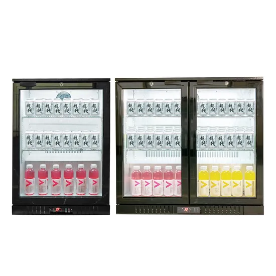 123L Back Bar Beer Cooler with Fan Cooling and Single Glass Door 