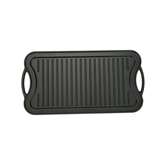 Cookwin High Quality Cast Iron Griddle with Handles Griddle Pan for Stove Top Gas Oven Grill Camping and BBQ 